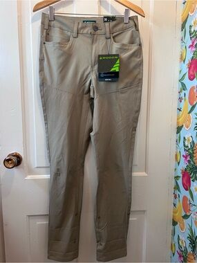 Woods Men’s McIntyre II Stretch Canvas Trail Pants Tan 30 NWT